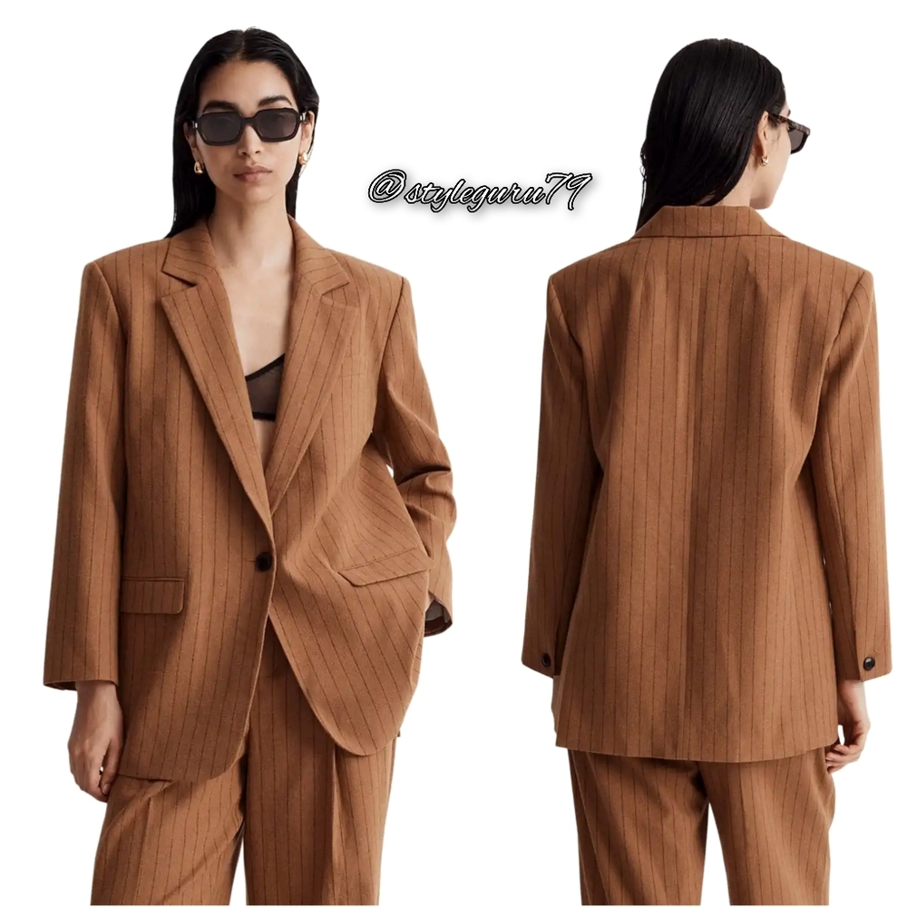 NWT, Madewell, Oversized Pinstripe Blazer